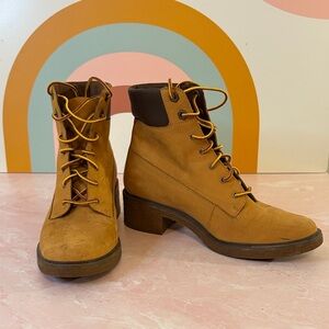 Timberland Ortholite Tan Lace Up Boots